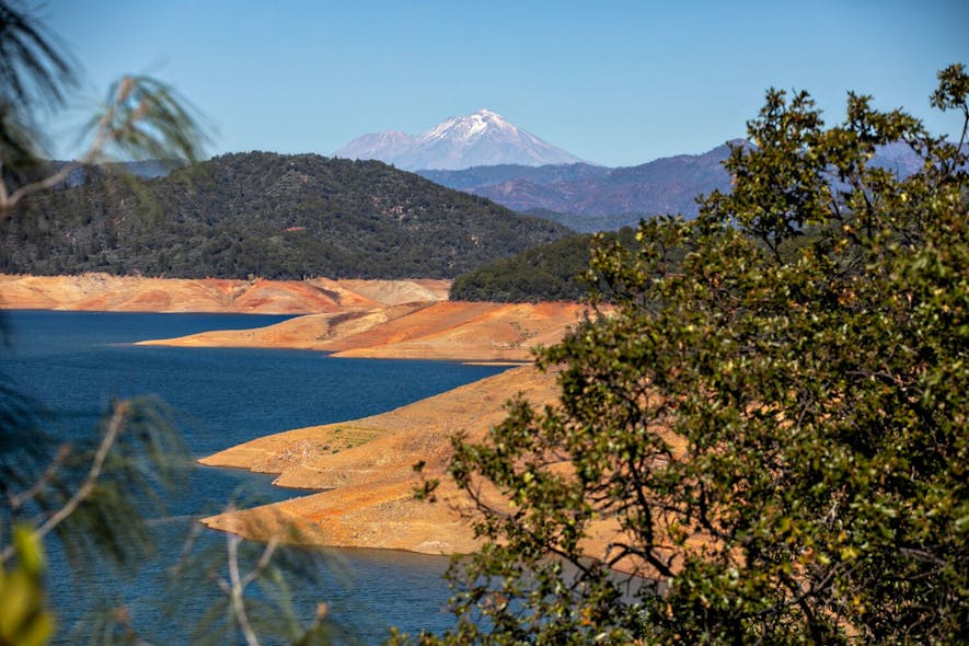 SHASTA LAKE, CA - SEPTEMBER 30: California's years-long drought has dropped the water level at Shasta Lake on Friday, Sept. 30, 2022 in Shasta Lake, CA