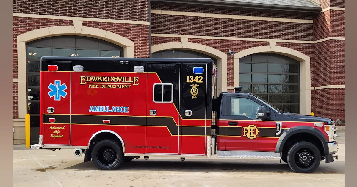 Fire Ambulance Rear Edwardsville, IL, Fire Department Rolls Out New Ambulance | Firehouse