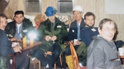 World Trade Center Local 3 electricians (from left): John Ditre, Mike Catuogno, Gregory Rodman, Lou Schneider, Barry Himmelfarb and Tony Recco