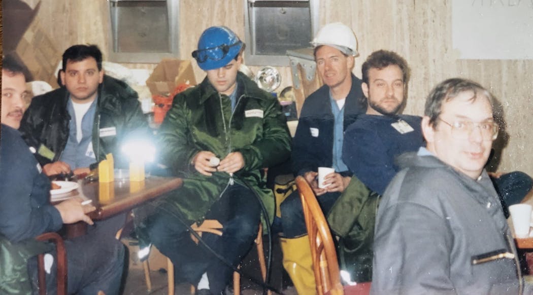 World Trade Center Local 3 electricians (from left): John Ditre, Mike Catuogno, Gregory Rodman, Lou Schneider, Barry Himmelfarb and Tony Recco World Trade Center Local 3 electricians (from left): John Ditre, Mike Catuogno, Gregory Rodman, Lou Schneider, Barry Himmelfarb and Tony Recco