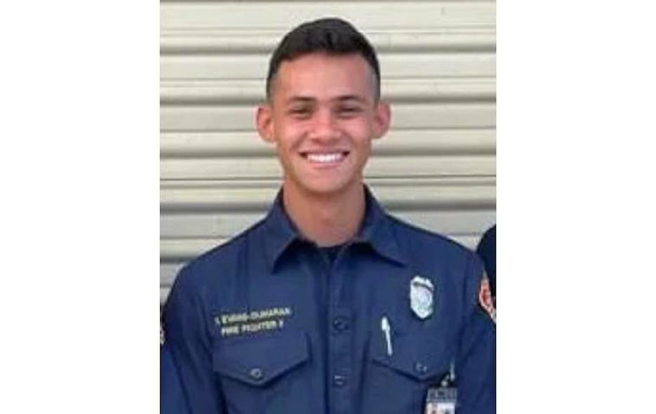 Maui Firefighter Tre' Evans-Dumaran
