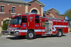 Gilbert, AZ, Fire & Rescue Department (GFRD) Engine 251 is one of four identical 2022 Pierce Quantum pumpers that are equipped with a 2,000-gpm pump, a 500-gallon water tank and a 30-gallon Class A foam system. The engine is outfitted with six preconnected attack lines, a top-mounted booster reel and a preconnected deck gun. Gilbert, AZ, Fire & Rescue Department (GFRD) Engine 251 is one of four identical 2022 Pierce Quantum pumpers that are equipped with a 2,000-gpm pump, a 500-gallon water tank and a 30-gallon Class A foam system. The engine is outfitted with six preconnected attack lines, a top-mounted booster reel and a preconnected deck gun.