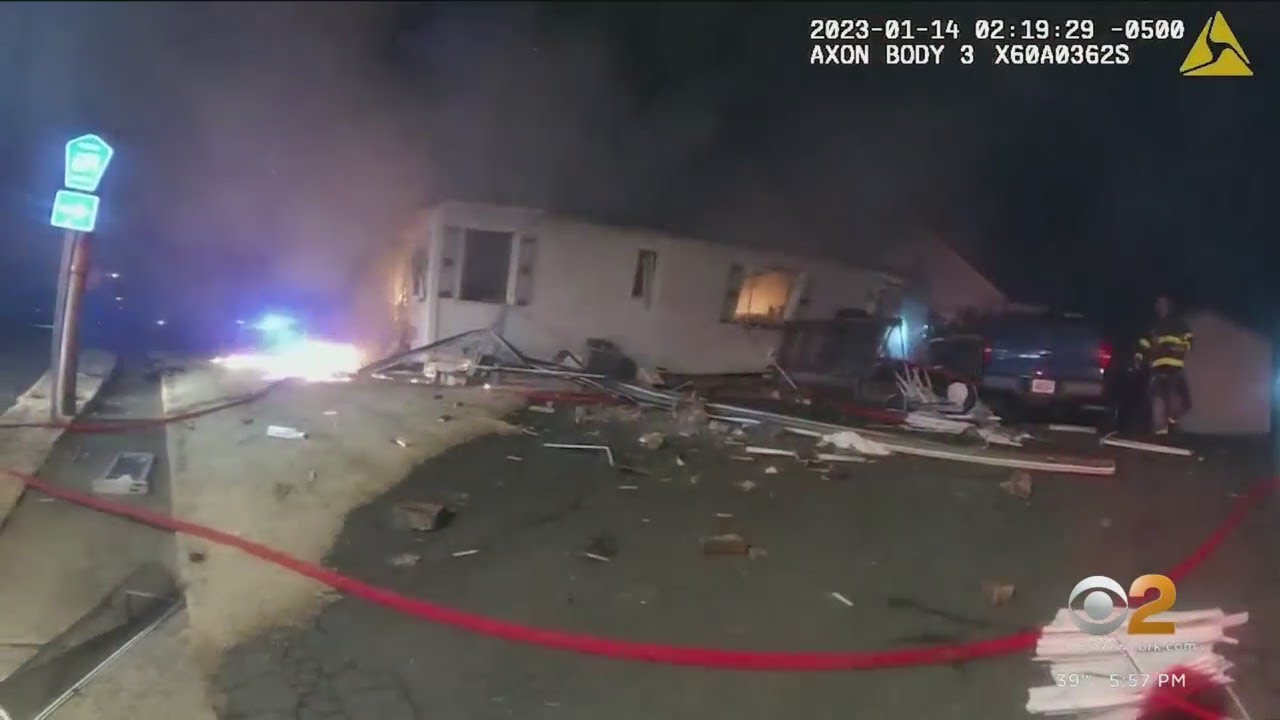 Body Cam Shows Pompton Lakes, NJ House Blast While FFs Inside Firehouse