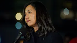Boston Mayor Michelle Wu speaks at a recent event.
