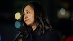 Boston Mayor Michelle Wu speaks at a recent event.