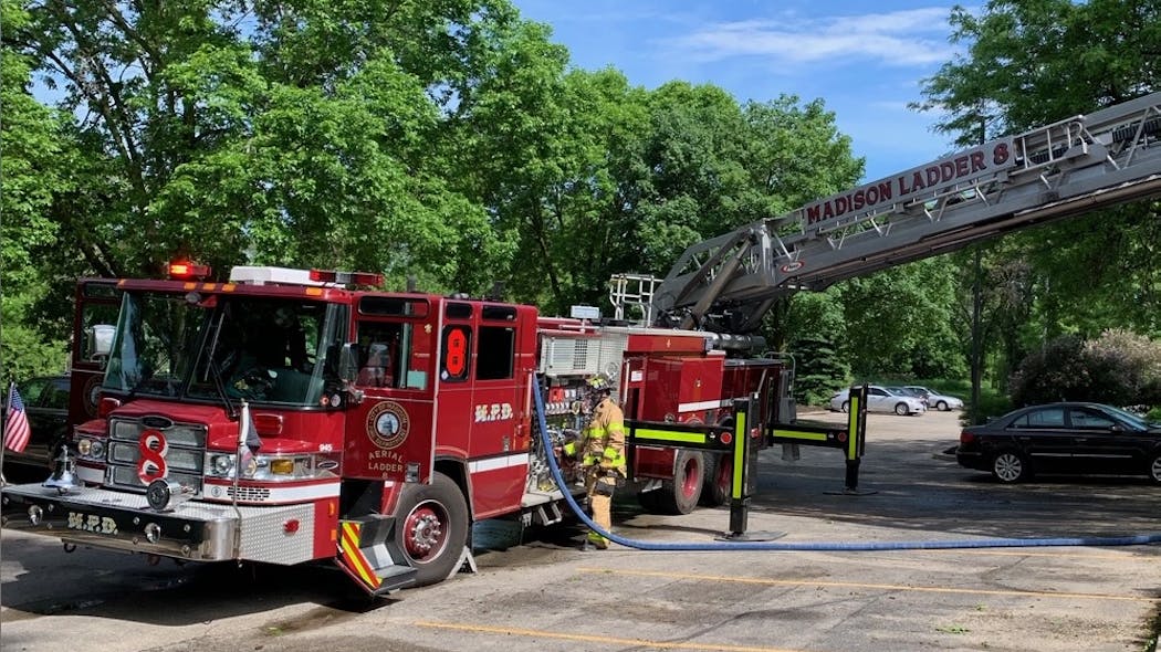 The occupant used a phone app to check her apartment when she realized she may have left some food cooking on the stove. The occupant used a phone app to check her apartment when she realized she may have left some food cooking on the stove.