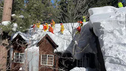 Crews were called in to remove record snow fall off structures in the South Lake Tahoe area. Inspectors have checked over 100 structures with 86 sustaining damage. Crews were called in to remove record snow fall off structures in the South Lake Tahoe area. Inspectors have checked over 100 structures with 86 sustaining damage.