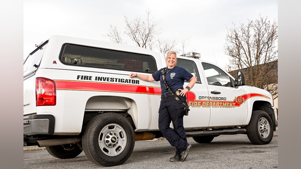 Bridget Crump has been with the Greensboro Fire Department for more than 21 years and has worked as an investigator for seven years. Bridget Crump has been with the Greensboro Fire Department for more than 21 years and has worked as an investigator for seven years.