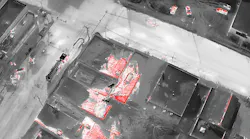 The Oswego Fire Department also used the thermal imaging drone technology to strategically direct water from its aerial master streams to the seat of the fire.
