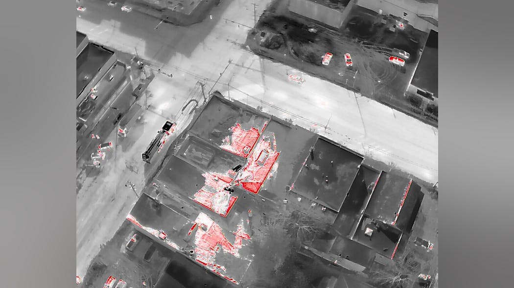 The Oswego Fire Department also used the thermal imaging drone technology to strategically direct water from its aerial master streams to the seat of the fire. The Oswego Fire Department also used the thermal imaging drone technology to strategically direct water from its aerial master streams to the seat of the fire.
