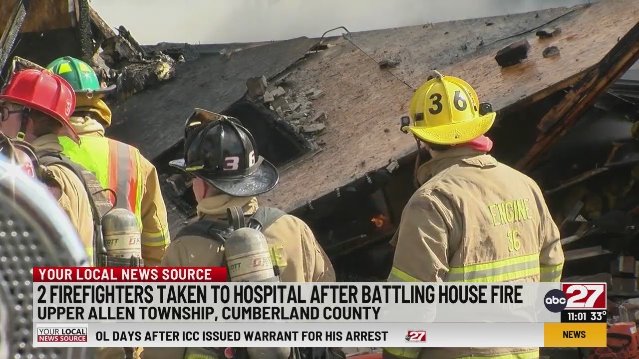 Two Firefighters Trapped Briefly in Upper Allen Township, PA Garage ...