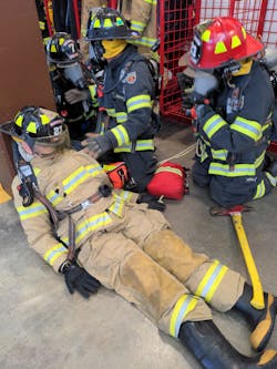 Manchester-by-the-Sea firefighters train to hone their skills. Manchester-by-the-Sea firefighters train to hone their skills.