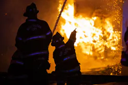 Firefighters battled an eight-alarm fire in Florence, NJ.