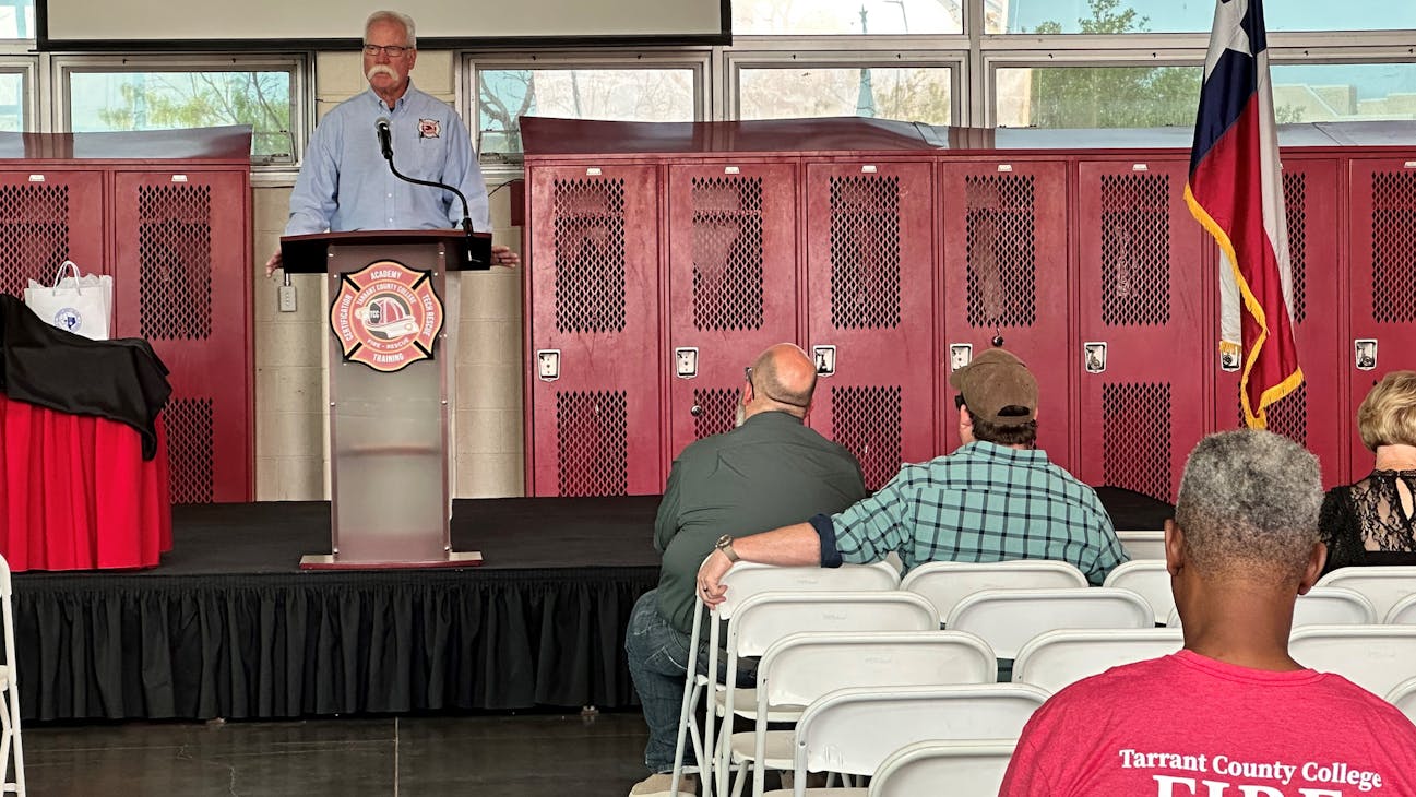 Bill Pearson reflects on the changes at Tarrant County College's fire program since it started in 1989.