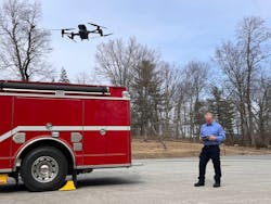 Curran demonstrates his drone skills. Curran demonstrates his drone skills.