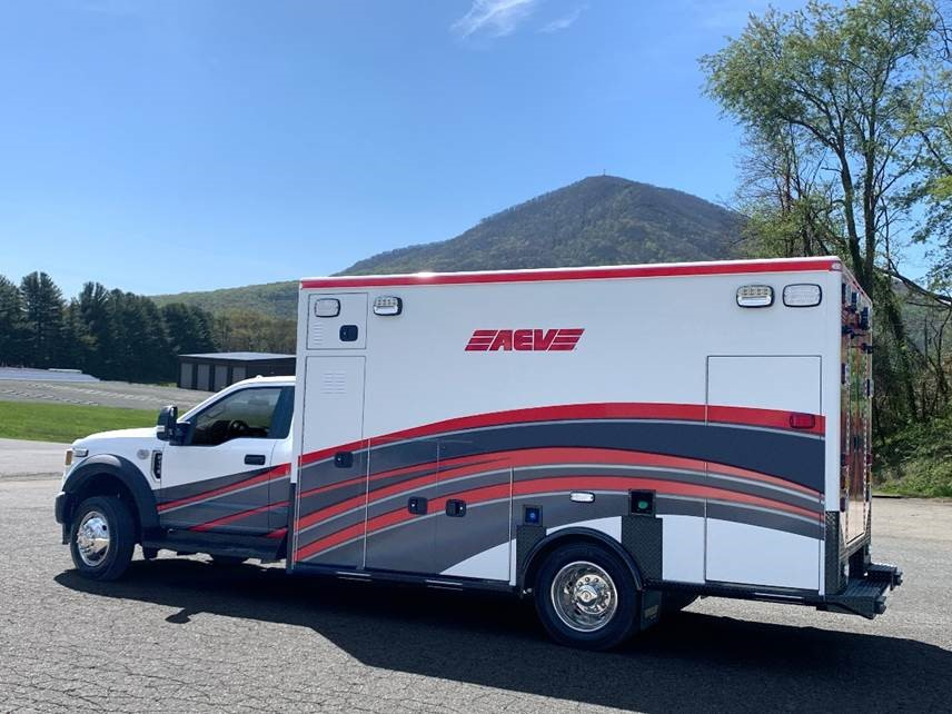 The line-up at FDIC includes AEV&rsquo;s 2023 show truck, a Gary Fire Department ambulance, and an ambulance built for the North Chicago Fire Department.