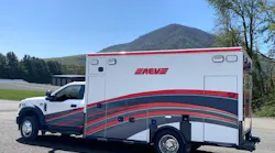 The line-up at FDIC includes AEV’s 2023 show truck, a Gary Fire Department ambulance, and an ambulance built for the North Chicago Fire Department.