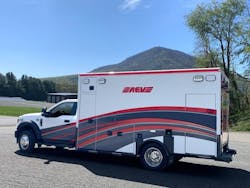 The line-up at FDIC includes AEV’s 2023 show truck, a Gary Fire Department ambulance, and an ambulance built for the North Chicago Fire Department. The line-up at FDIC includes AEV’s 2023 show truck, a Gary Fire Department ambulance, and an ambulance built for the North Chicago Fire Department.