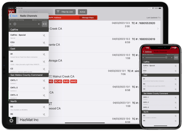 Tablet Command Audio Streaming