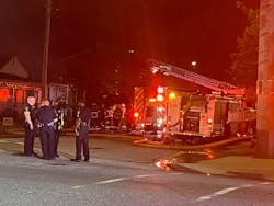 Three firefighters were injured at a house fire Thursday night. Three firefighters were injured at a house fire Thursday night.