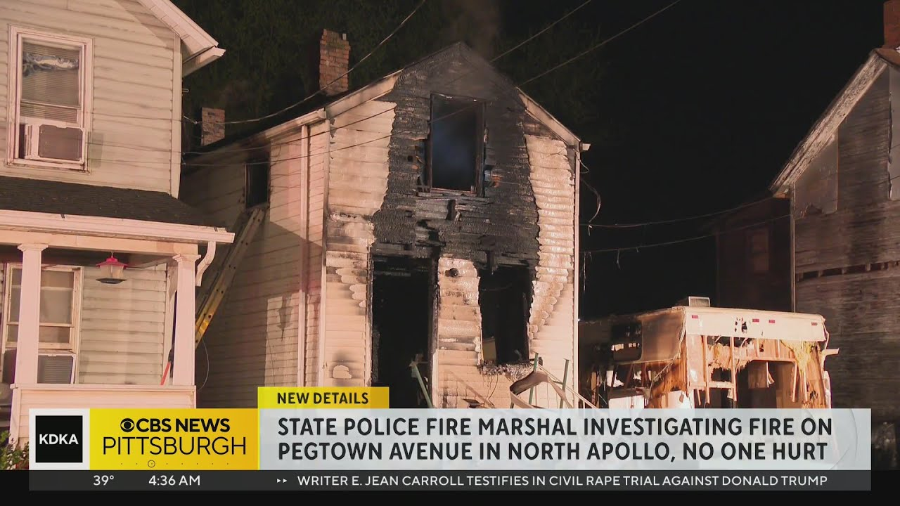 Firefighter Nearly Falls Through Floor at North Apollo, PA House Fire