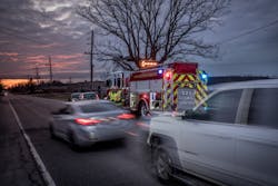 Directional arrows are the most visible at long distances, perhaps as far as 1,000 feet. Directional arrows are the most visible at long distances, perhaps as far as 1,000 feet.