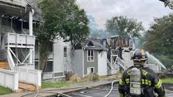 The aftermath of the fire which killed Irmo firefighter James Muller and left one Irmo and five Columbia firefighters injured. The aftermath of the fire which killed Irmo firefighter James Muller and left one Irmo and five Columbia firefighters injured.