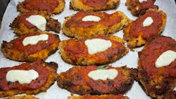 Here is an example of healthifying firehouse classic to fit within a gut health-promoting lifestyle. Homemade chicken parmesan is transformed by excluding added sugar and artificial ingredients and including anti-inflammatory cooking oils, such as extra virgin olive oil and avocado oil. This dish was served over spiralized zucchini noodles with tomato sauce plus a side of roasted broccoli. Here is an example of healthifying firehouse classic to fit within a gut health-promoting lifestyle. Homemade chicken parmesan is transformed by excluding added sugar and artificial ingredients and including anti-inflammatory cooking oils, such as extra virgin olive oil and avocado oil. This dish was served over spiralized zucchini noodles with tomato sauce plus a side of roasted broccoli.