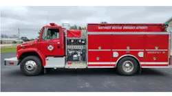 The Northwest Wexford Emergency Authority recently placed this new pumper/tanker into service at the Mesick fire station. The Northwest Wexford Emergency Authority recently placed this new pumper/tanker into service at the Mesick fire station.