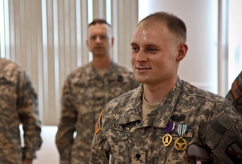 Marking Memorial Day, retired Army Spc. Evan Marcy, a Purple Heart recipient who lost his left leg in combat in Afghanistan, is set to receive a mortgage-free home from Building Homes for Heroes