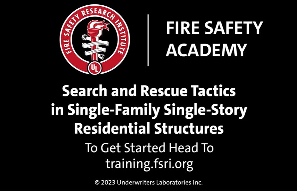 FSRI Announces New Online Training For Firefighters Conducting Search ...