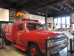 Squad 51 from the TV show &apos;Emergency&apos; is on display at the Los Angeles County Fire Museum.