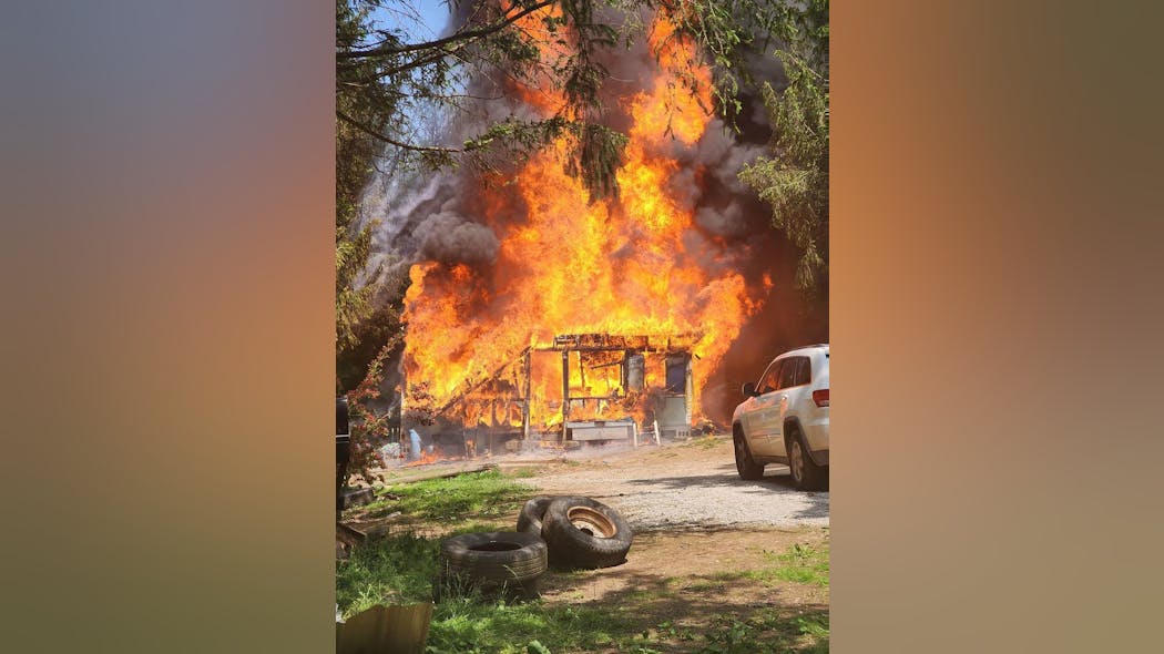A boy set this house on fire with his parents inside. A boy set this house on fire with his parents inside.