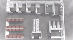 Private showers, toilets and changing stalls can be mingled with public sinks and storage spaces in combined all-gender facilities. The functionality of the private spaces remains the same while changing the connotations on the public space. Private showers, toilets and changing stalls can be mingled with public sinks and storage spaces in combined all-gender facilities. The functionality of the private spaces remains the same while changing the connotations on the public space.