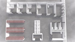 Private showers, toilets and changing stalls can be mingled with public sinks and storage spaces in combined all-gender facilities. The functionality of the private spaces remains the same while changing the connotations on the public space. Private showers, toilets and changing stalls can be mingled with public sinks and storage spaces in combined all-gender facilities. The functionality of the private spaces remains the same while changing the connotations on the public space.