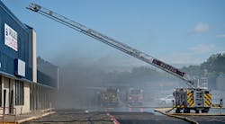 Fire walls and smoke dampers prevented the spread of flames at this commercial building fire. Despite the usefulness of these and other smoke containment systems and of smoke management systems, they can lead firefighters to misread signs during a size-up. This adds to the importance of preplanning one's community. Fire walls and smoke dampers prevented the spread of flames at this commercial building fire. Despite the usefulness of these and other smoke containment systems and of smoke management systems, they can lead firefighters to misread signs during a size-up. This adds to the importance of preplanning one's community.