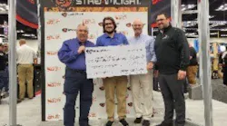 Streamlight donated $21,000 to the NFFF in support of the families and colleagues they left behind. A check was presented to Chief Ronald Siarnicki (left), Executive Director of the National Fallen Firefighters Foundation at the recent FDIC International Conference. Also on hand (second from left to right) were Ross Mulkerrin, Development Manager of the NFFF; Allen Lance, Streamlight’s Vice President of Sales; and Aaron Freund, Streamlight's Director of Sales – Industrial and Fire Divisions.