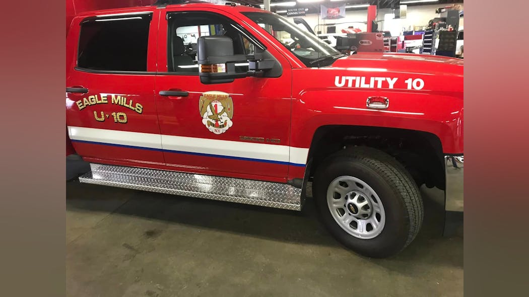 This vehicle was stolen from Eagle Mills Fire Department. This vehicle was stolen from Eagle Mills Fire Department.