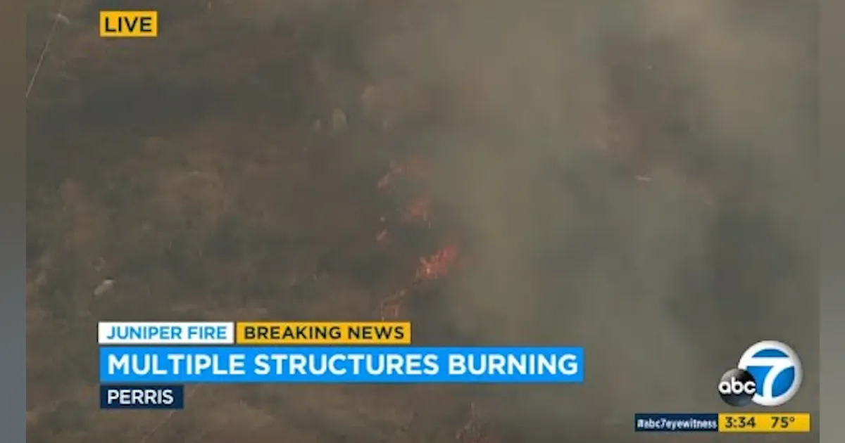 Jupiter Fire Riverside County Riverside County CA Firefighters Battle Growing Wildfire | Firehouse