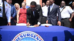 Today at a ceremonial signing by The Honorable Mayor Andre Dickens, $1.66M was donated by members of Atlanta City Council to the Atlanta Fire Rescue Foundation (AFRF) in support of infrastructure improvements to fire stations.
