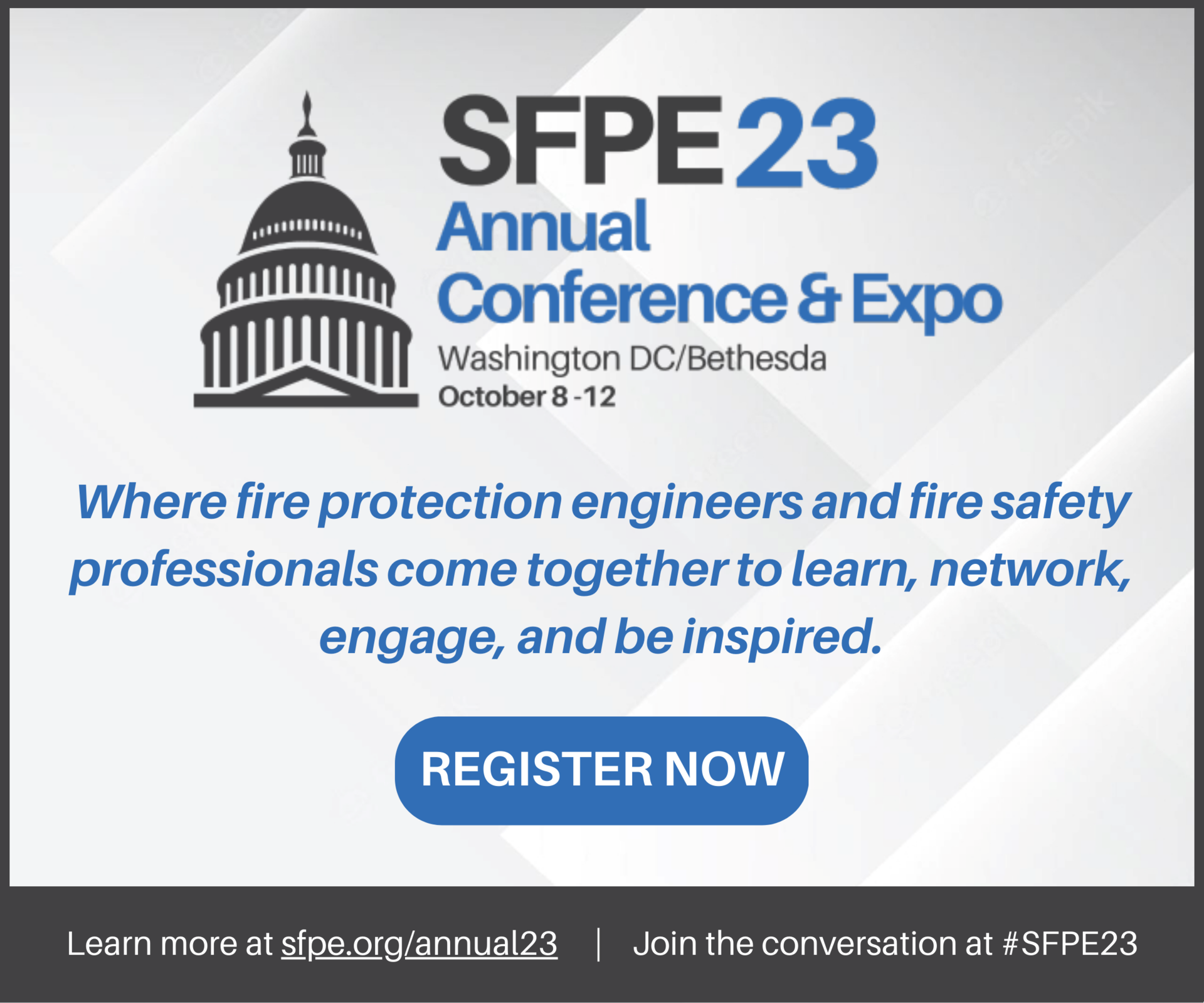 SFPE Annual Conference & Expo to be Held in Washington DC/Bethesda, MD