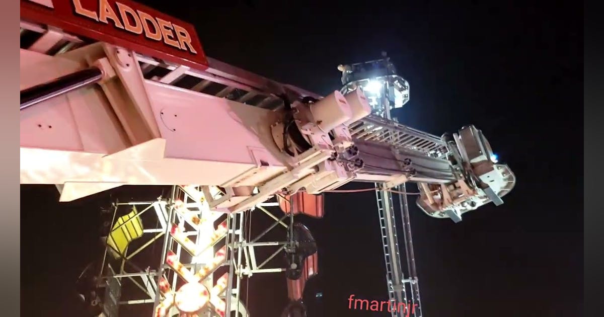 DE Firefighters Rescue 20 Stranded on Carnival Ride in Milltown | Firehouse