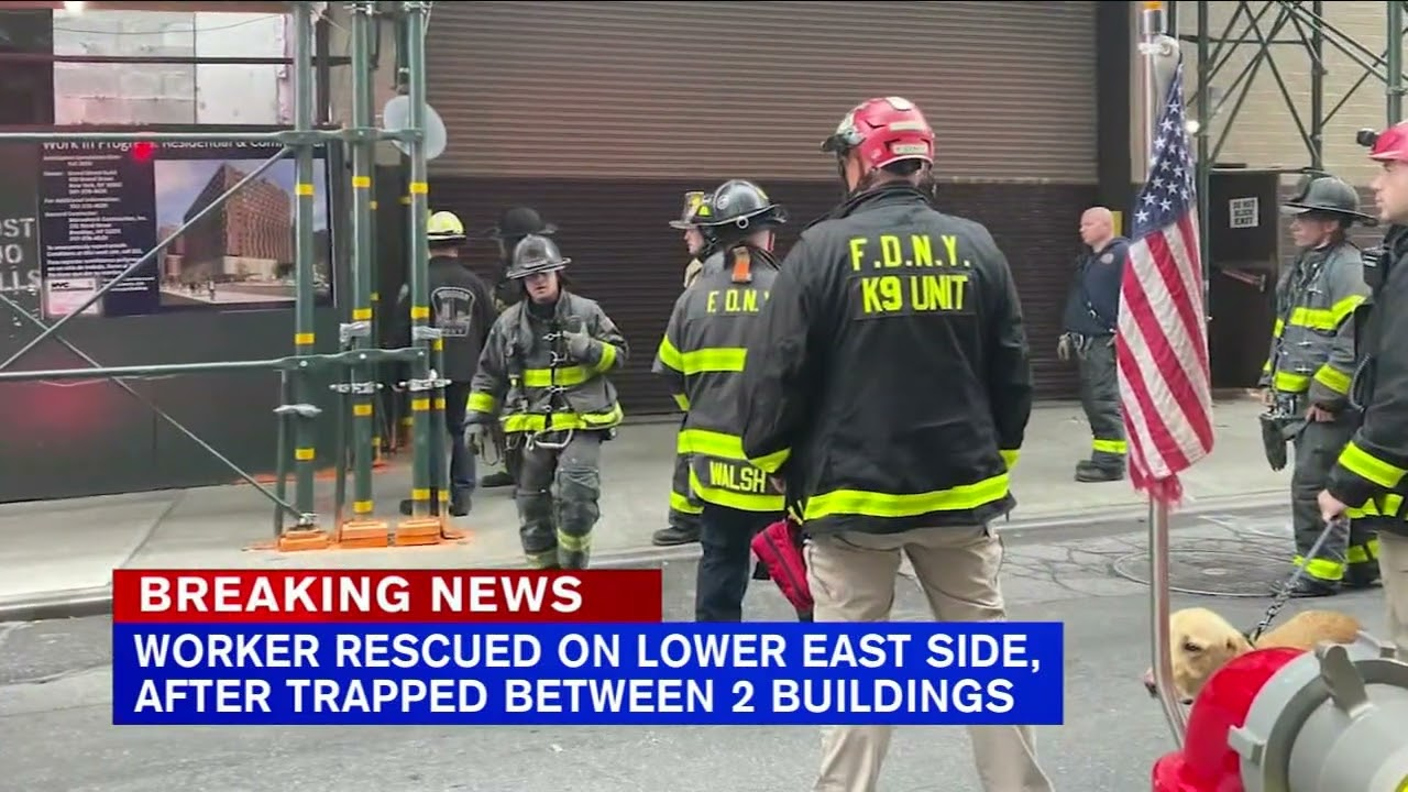 Worker Trapped Between NY Buildings Rescued by FDNY Crew | Firehouse