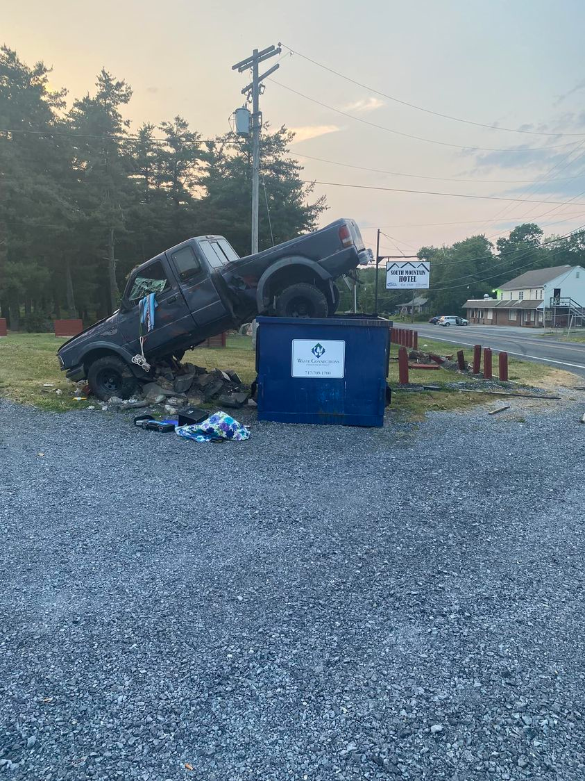The driver of this vehicle shoved the fire chief.