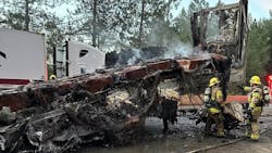 Cal Fire Nevada- Yuba- Placer County and the California Highway Patrol responded. Cal Fire Nevada- Yuba- Placer County and the California Highway Patrol responded.