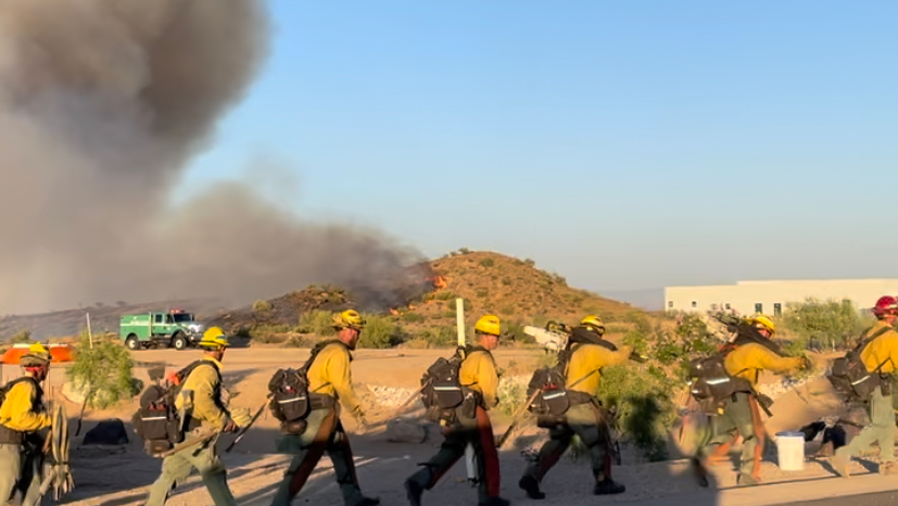 Over 300 firefighters from around Arizona responded to the Diamond Fire that burned near Scottdale.