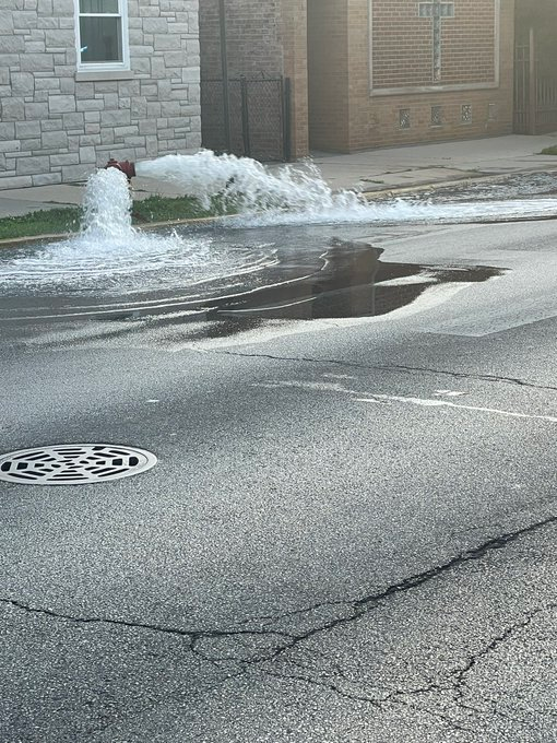 Chicago firefighters are operating at an ammonia leak at an ice plant.