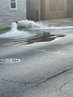 Chicago firefighters are operating at an ammonia leak at an ice plant. Chicago firefighters are operating at an ammonia leak at an ice plant.