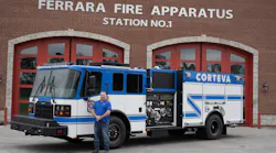 Corteva Agriscience Fire Department has taken delivery of a Ferrara Inferno® Industrial Pumper.