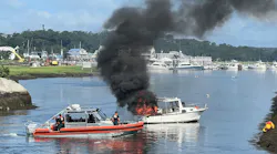 Gloucester firefighters were able to pull the two people from the water, and they were transported to area hospitals for what are believed to be non-life threatening injuries.